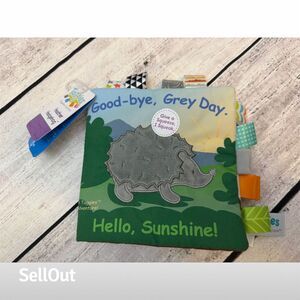 Mary Meyer Taggies Heather Hedgehog Soft Cloth Baby Book Educational Sensory